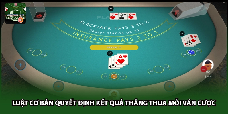 Luật cơ bản quyết định kết quả thắng thua mỗi ván cược